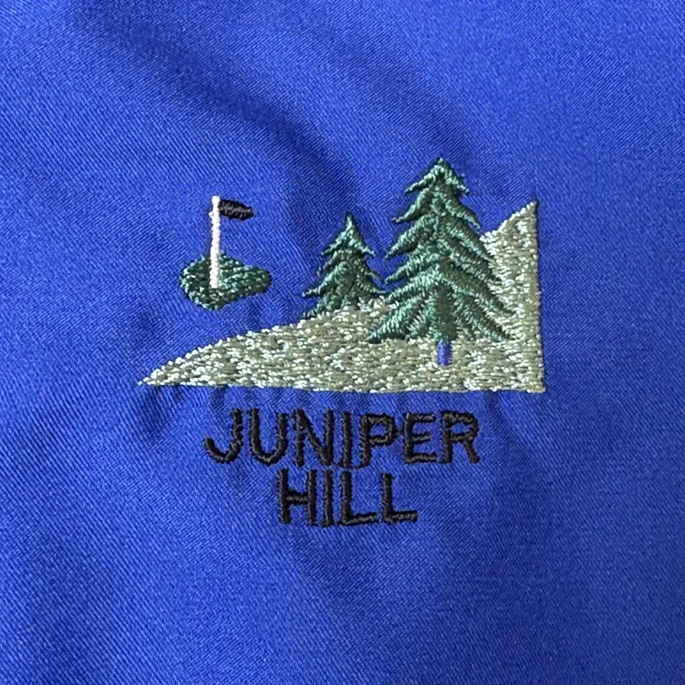 VTG Cutter & Buck‎ Mens Blue golf pullover windbreaker size Medium Juniper Hill